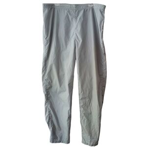 Woolrich Nylon Pull On Rain Windbreaker Pants Mens L 4123 Gray Water Repellent